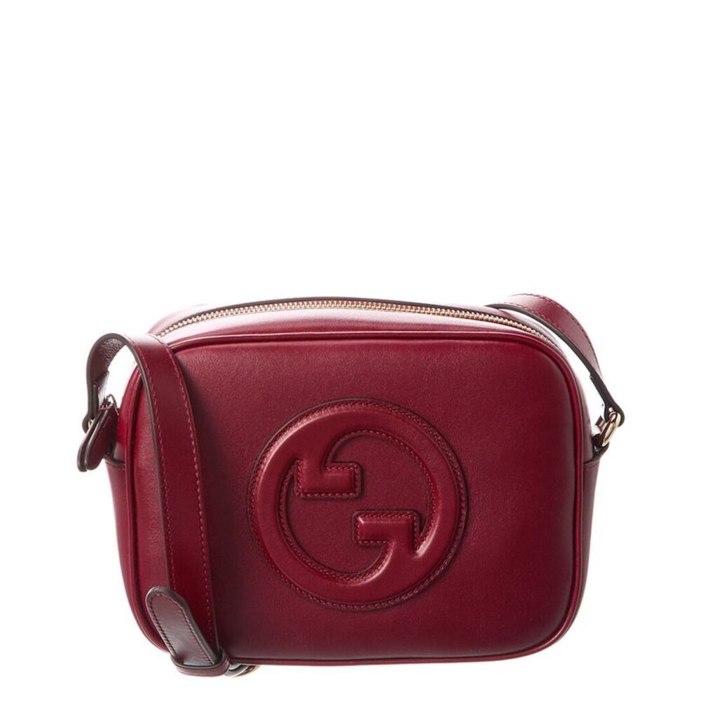 Gucci Blondie Mini Leather Camera Bag, Red